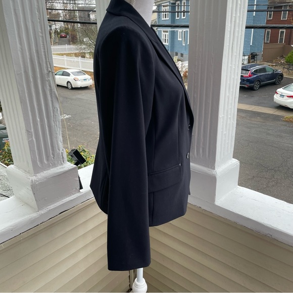 Calvin Klein Flap-Pocket Two-Button Blazer Size 12P - Picture 10 of 14